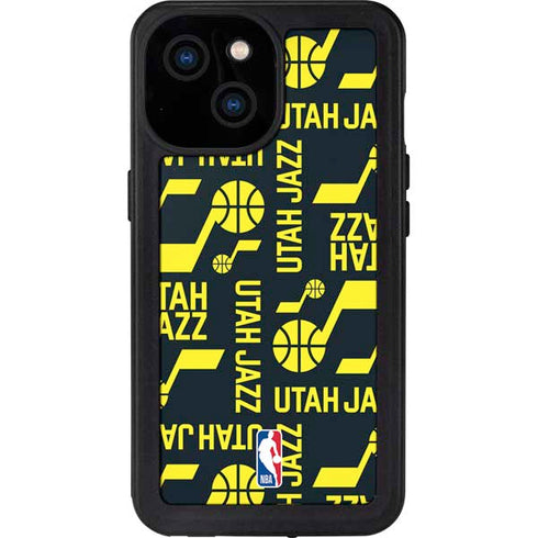 NBA Utah Jazz Blast iPhone 15 Waterproof Case
