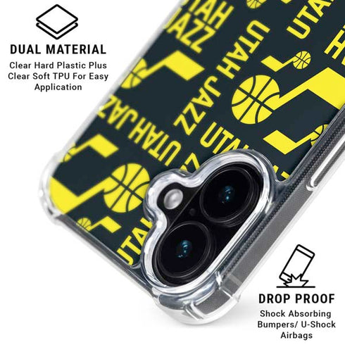 NBA Utah Jazz Blast iPhone 16 MagSafe Case