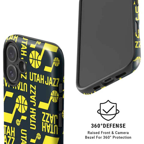 NBA Utah Jazz Blast iPhone 16 Magsafe Impact Case
