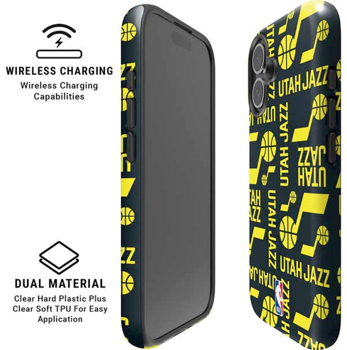 NBA Utah Jazz Blast iPhone 16 Magsafe Impact Case