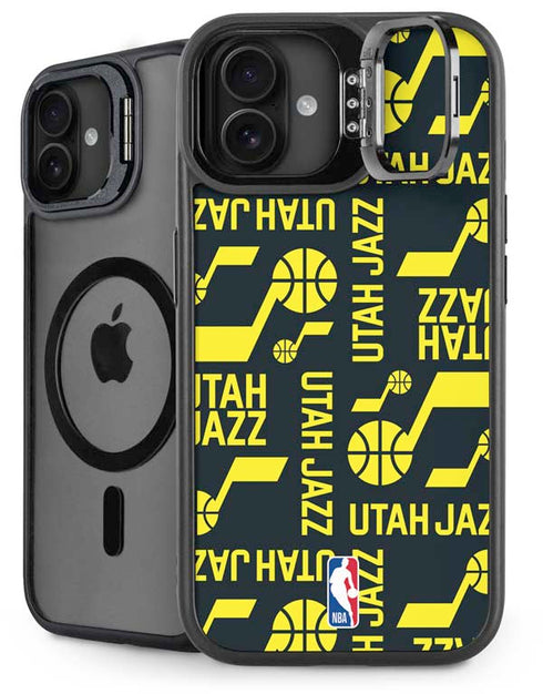 NBA Utah Jazz Blast iPhone 16 Plus Kickstand Case
