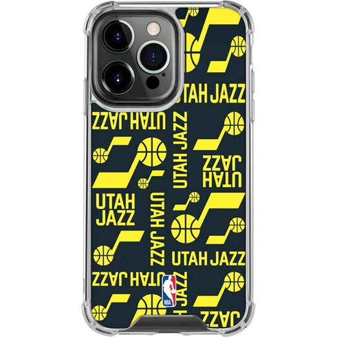 NBA Utah Jazz Blast iPhone 16 Pro Clear Case