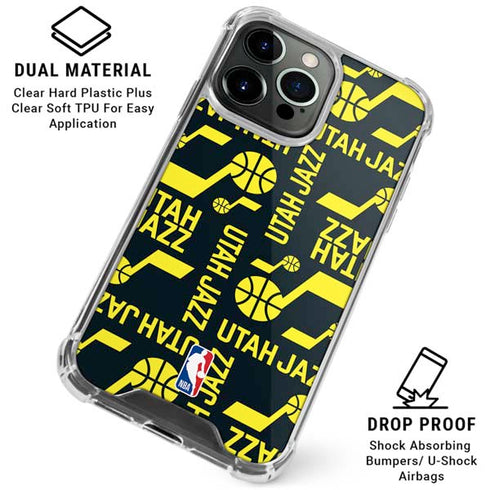 NBA Utah Jazz Blast iPhone 16 Pro Clear Case