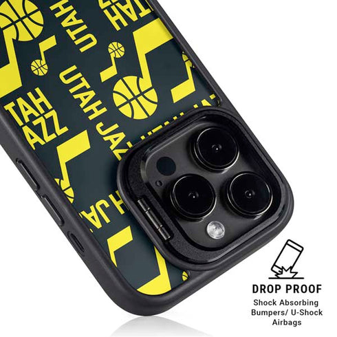 NBA Utah Jazz Blast iPhone 16 Pro Kickstand Case