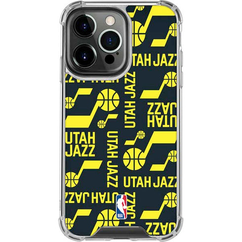 NBA Utah Jazz Blast iPhone 16 Pro Max Clear Case
