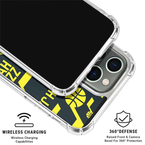 NBA Utah Jazz Blast iPhone 16 Pro Max Clear Case