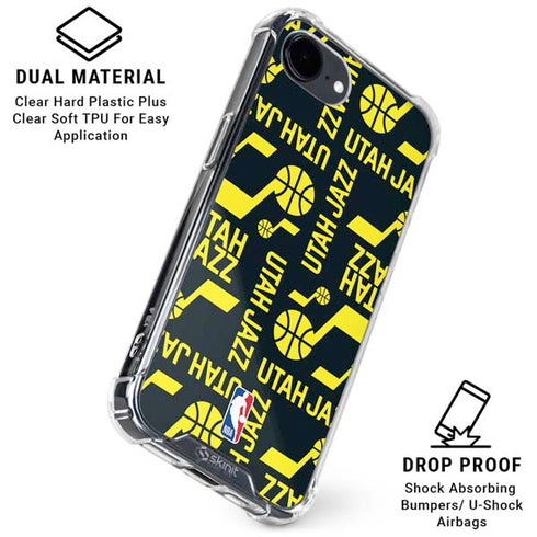 NBA Utah Jazz Blast iPhone 16e Clear Case