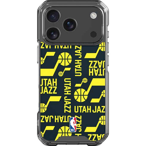 NBA Utah Jazz Blast iPhone 18 Pro Clear Case