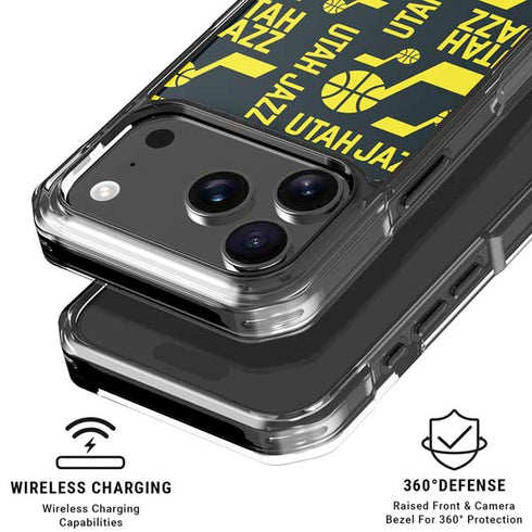 NBA Utah Jazz Blast iPhone 18 Pro Clear Case