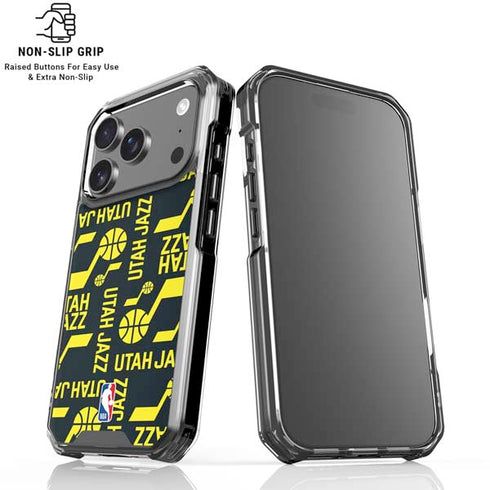 NBA Utah Jazz Blast iPhone 18 Pro Clear Case