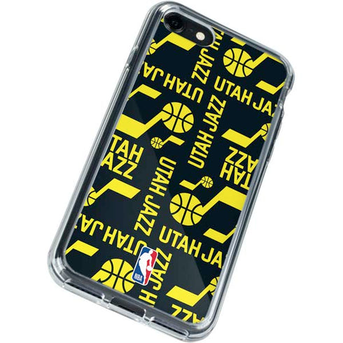 NBA Utah Jazz Blast iPhone SE (2nd & 3rd Gen) Clear Case
