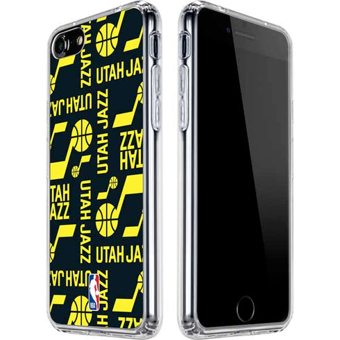 NBA Utah Jazz Blast iPhone SE (2nd & 3rd Gen) Clear Case