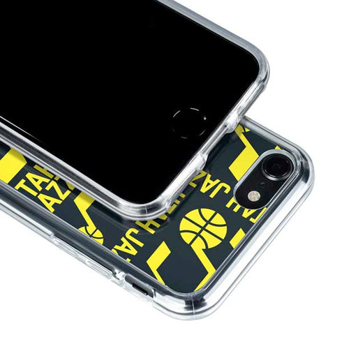 NBA Utah Jazz Blast iPhone SE (2nd & 3rd Gen) Clear Case