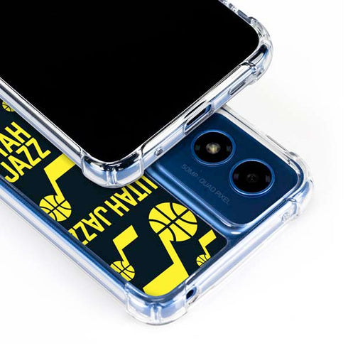 NBA Utah Jazz Blast Moto G 5G (2024) Clear Case