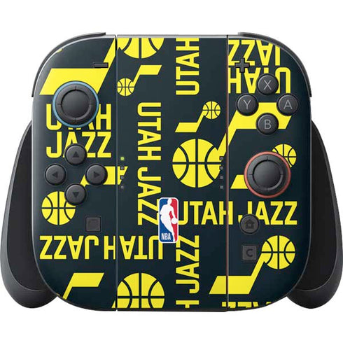 NBA Utah Jazz Blast Nintendo Switch 2 (2025) Joy-Con Controller Skin
