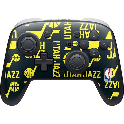NBA Utah Jazz Blast Nintendo Switch 2 (2025) Pro Controller Skin