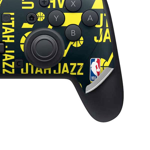 NBA Utah Jazz Blast Nintendo Switch 2 (2025) Pro Controller Skin
