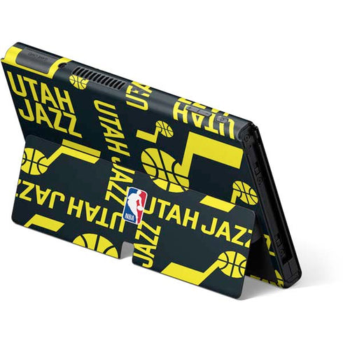 NBA Utah Jazz Blast Nintendo Switch OLED (2021) Skin