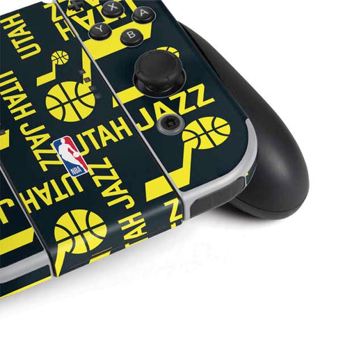 NBA Utah Jazz Blast Nintendo Switch OLED (2021) Skin