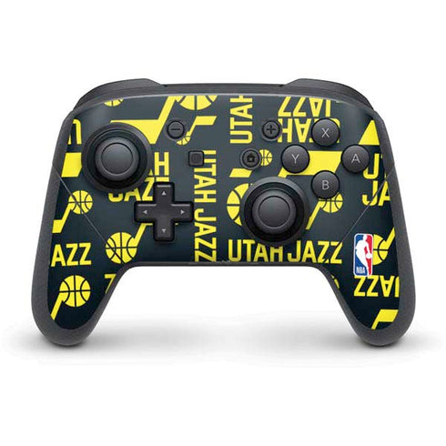 NBA Utah Jazz Blast Nintendo Switch Pro Controller Skin