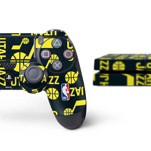 NBA Utah Jazz Blast PS4 Console and Controller Bundle Skin
