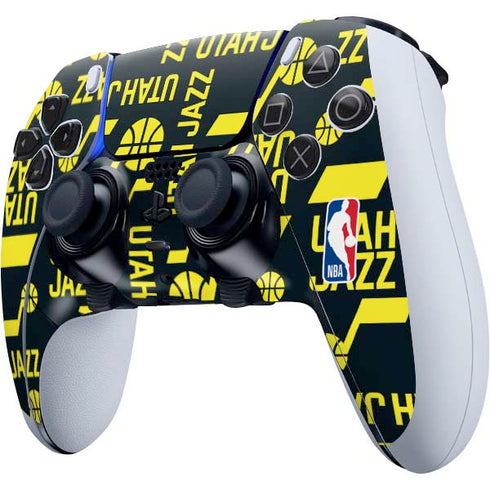 NBA Utah Jazz Blast PS5 DualSense Edge Pro Controller Skin