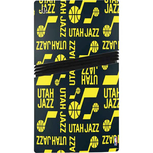 NBA Utah Jazz Blast PS5 Pro Disk Console Skin
