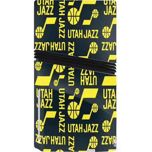 NBA Utah Jazz Blast PS5 Pro Disk Console Skin