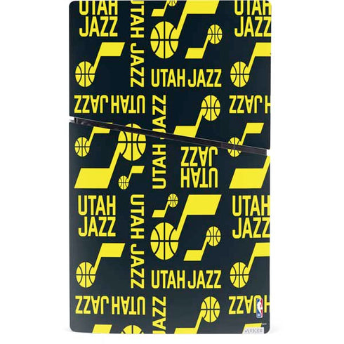 NBA Utah Jazz Blast PS5 Slim Digital Edition Console Skin