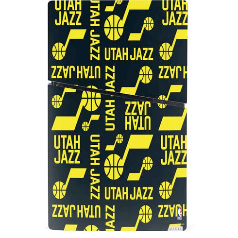 NBA Utah Jazz Blast PS5 Slim Digital Edition Console Skin