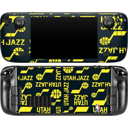 NBA Utah Jazz Blast Steam Deck Handheld Gaming Computer OLED Skin