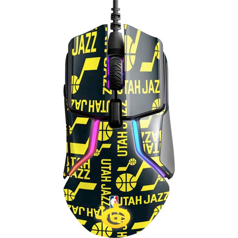 NBA Utah Jazz Blast SteelSeries Rival 600 Gaming Mouse Skin