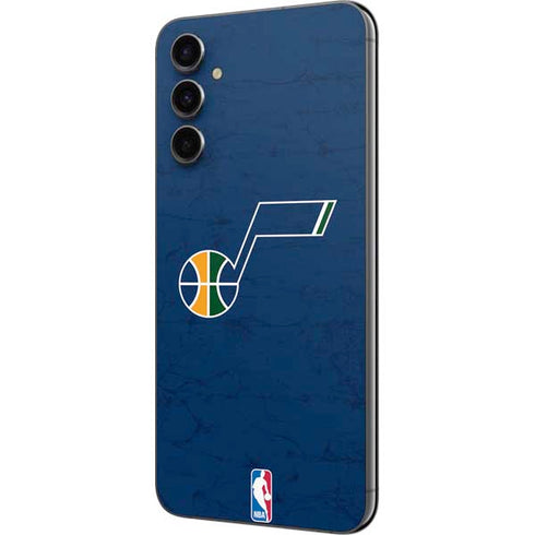 NBA Utah Jazz Yellow Texture Galaxy A14 5G Skin