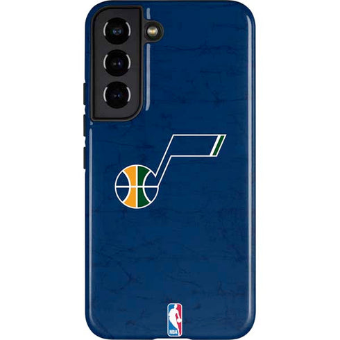 NBA Utah Jazz Yellow Texture Galaxy S22 Pro Case