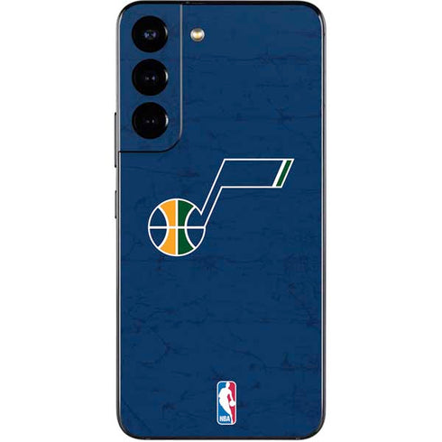 NBA Utah Jazz Yellow Texture Galaxy S22 Skin
