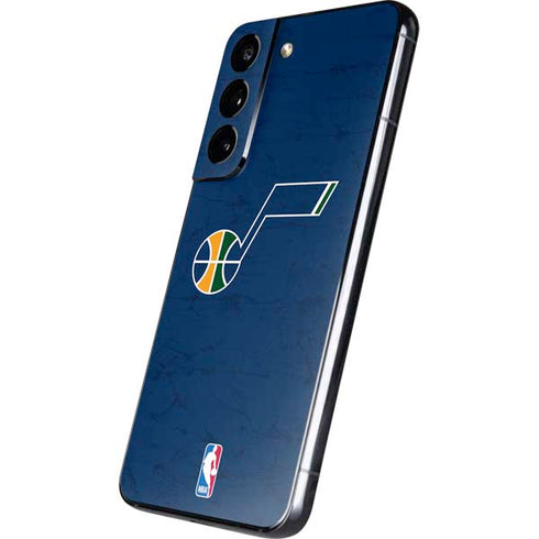 NBA Utah Jazz Yellow Texture Galaxy S22 Skin