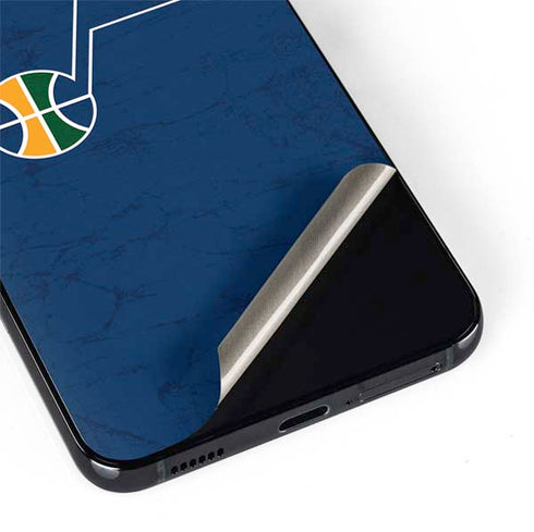NBA Utah Jazz Yellow Texture Galaxy S22 Skin