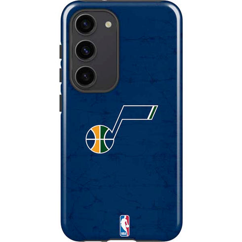 NBA Utah Jazz Yellow Texture Galaxy S23 Pro Case