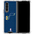 NBA Utah Jazz Yellow Texture Galaxy Z Fold4 5G Clear Case