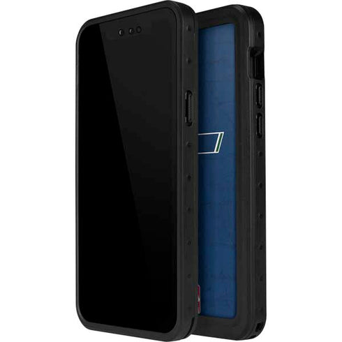NBA Utah Jazz Yellow Texture iPhone 12 Pro Waterproof Case