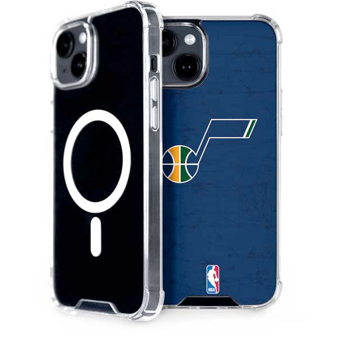 NBA Utah Jazz Yellow Texture iPhone 13 MagSafe Case