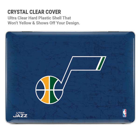 NBA Utah Jazz Yellow Texture MacBook Pro 14in (2021-24) Case plus Skin