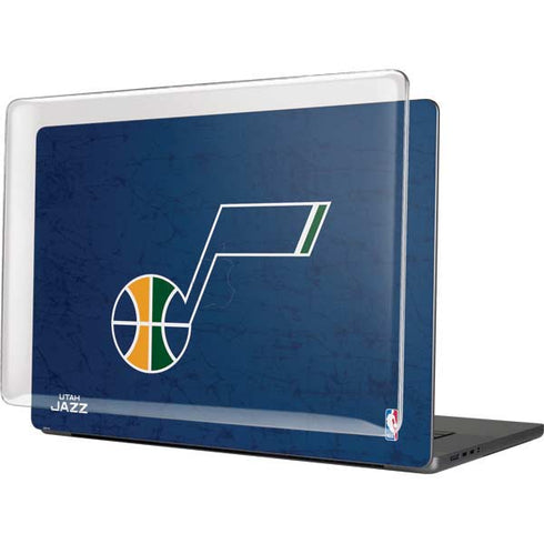 NBA Utah Jazz Yellow Texture MacBook Pro 16in (2021-25) Case plus Skin