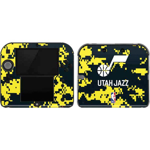 NBA Utah Jazz Grey Digi Camo Nintendo 2DS Skin
