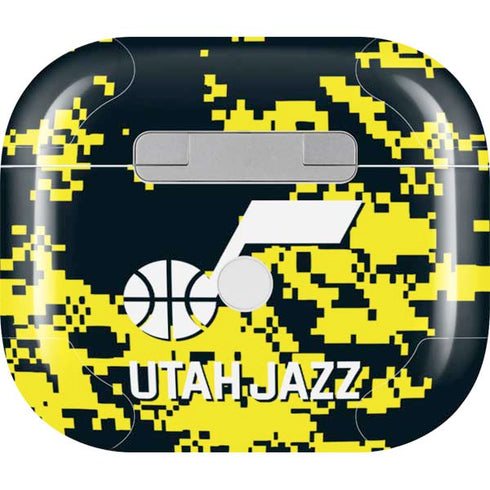 NBA Utah Jazz Grey Digi Camo Apple AirPods (3rd Gen 2021) Skin