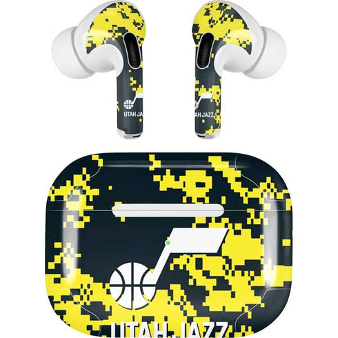 NBA Utah Jazz Grey Digi Camo Apple AirPods Pro Skin