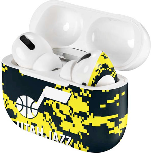 NBA Utah Jazz Grey Digi Camo Apple AirPods Pro Skin