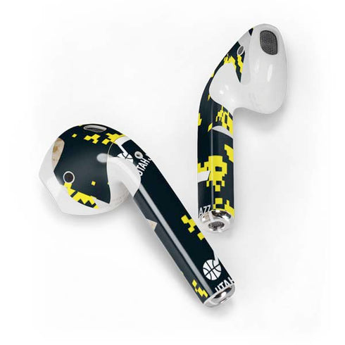 NBA Utah Jazz Grey Digi Camo Apple AirPods Skin