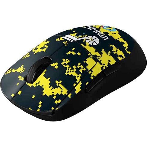 NBA Utah Jazz Grey Digi Camo G Pro Wireless Gaming Mouse Skin