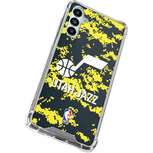 NBA Utah Jazz Grey Digi Camo Gabb Phone 4 Clear Case